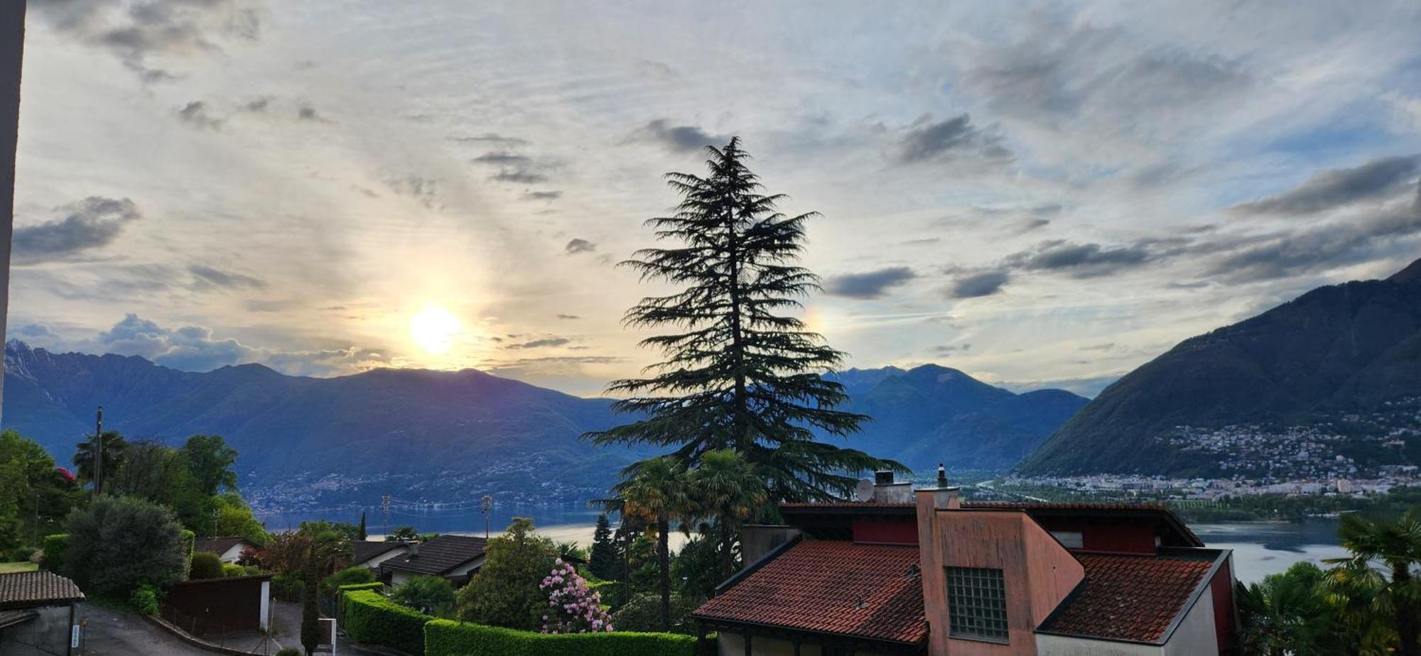 Ferienwohnung Solohike Bellavista Gambarogno Exterior foto